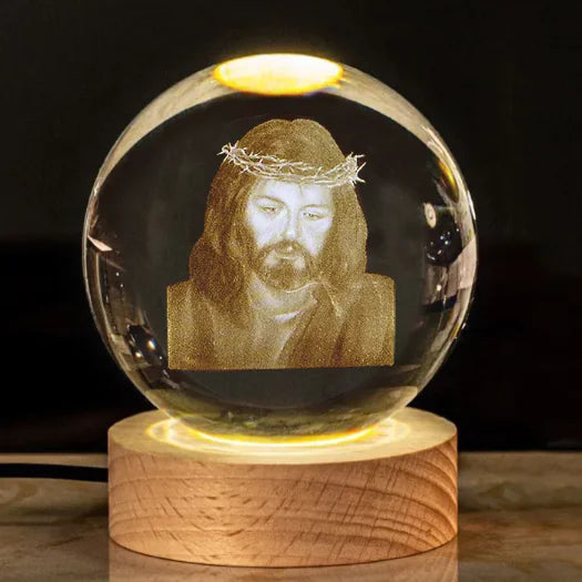 Glow Crystal Cross Ornament