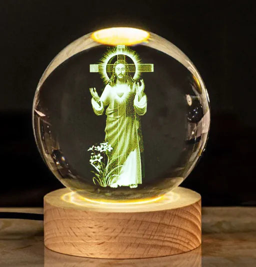 Glow Crystal Cross Ornament